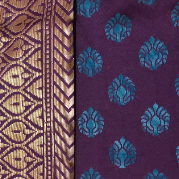 Saree Paithani border unique blend of violet-purple. [firm] - Picture 3 of 7